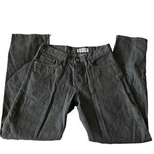 Gustin Jeans Mens 31 Style #131 Japanese Grey Straight Fit Selvedge Denim HEMMED